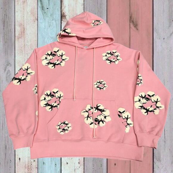 Classic Women's Denim Tears Hoodie Pink - Picture 1 of 4